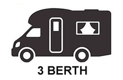 3-BERTH motorhomes for sale